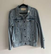 Promesa S Denim Distressed Jacket