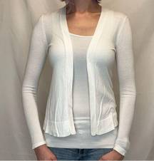 Old Navy  Womens Long Sleeve White Open Cardigan ST S SM Small TALL Sheer Stretch