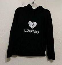 XXXTENTACION Black Womens Sweatshirt Hoodie Sz S Heartbreak Rap Hip Hop