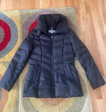 Andrew Marc Black Puffer Quilted Coat Winter Down Jacket Small