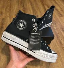 Converse Ctas Lift Hi Black Platform Shoes Sneakers New