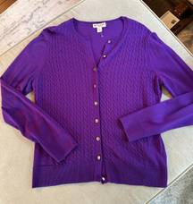 Purple Cardigan