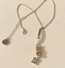 Handmade Peace Love Charm Necklace