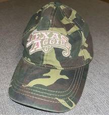 Texas Aggies Collegiate Outfitters pink logo camoflauge hat