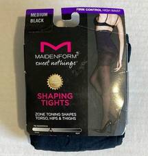 *Maidenform sweet nothings shaping tights Med Black