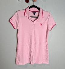 🌺 U.S. Polo Assn. pink polo shirt