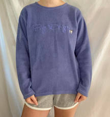 Purple Thick Fleece Crewneck