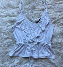 Forever 21 F21 surplice tie front tank