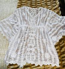 White Lace Dress Cover Up