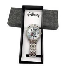 Disney Mickey and Minnie Mouse Women’s Crazy In Love Silver Alloy Watch