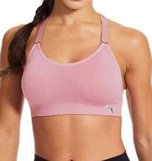 Puma Light Pink Seamless Sports Bra