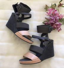 G-Star RAW Blondell Gray/Beige Wedge Sandals 41