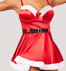 Yandy Sexy Santa Costume Lingerie Size 1X 2X