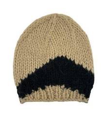 The Wolf Gang - Palermo Knit Beanie is Black and Beige