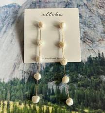 Ettika Pearl Drop Earrings