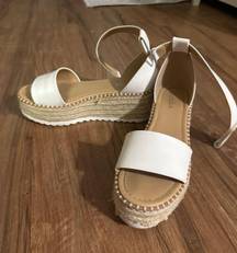 White Platform Sandals