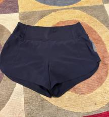 Athleta Black Athletic Running Shorts with Built in Underwear Women’s Small