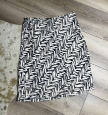 The Limited Silk Vintage Zebra Print Midi Skirt