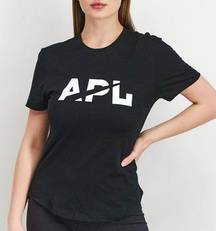 APL Athletic Propulsion Labs Black With White Logo Short Sleeve T Shirt Top S