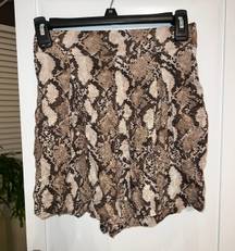 H&M Snakeskin Shorts