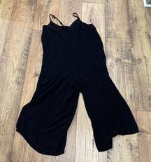 Eyeshadow Spaghetti Strap Crop Challis Jumpsuit Size Small