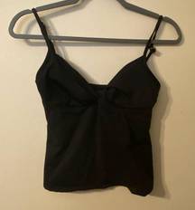 Womens LRL Lauren Ralph Lauren Black Halter Swimsuit Top Size 8