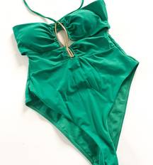 One Piece Strappy High Cut Swimsuit - Women’s Size 8