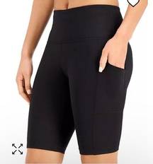 IDEOLOGY Women's Compression High-Rise Bike Shorts Size X Small NWT Black