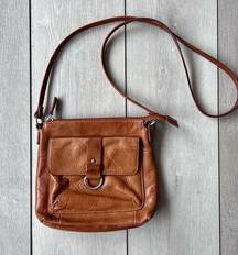 Vintage Classic Brown Leather Bag Shoulder Crossbody Purse