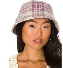 Lovers + Friends Conlee Bucket Hat in Pink & Purple