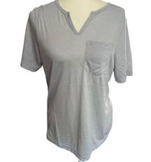 Go Couture Women’s Grey Small T Shirt with Pocket- NWOT