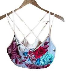 Old Navy Active floral print workout top size medium