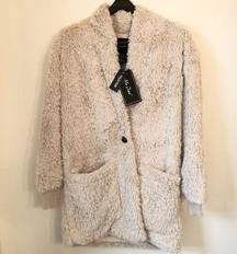 Me Jane Cream Teddy Jacket pockets, lined, Medium