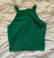 SheIn Green Cropped Tank Top