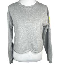 Body Glove Cropped Sweatshirt Gray Size Small