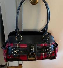 NWOT, Chaps Red Plaid Bag