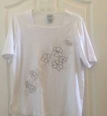 Bonworth 𝅺Ladies embroidered  tee small