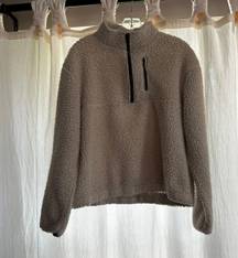 wallflower sherpa 1/4 zip