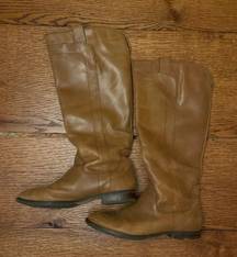 Brown Leather Tall Boots