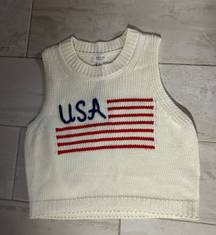 NWT USA sweater tank 