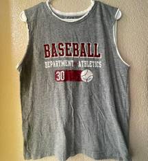 Athletic Works Vintage Grey Sleeveless Top