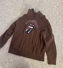 Vintage Rolling Stones Sweatshirt in Brown