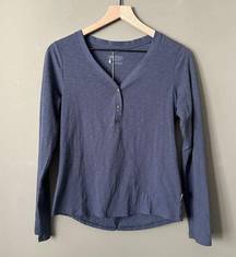 Patagonia Women’s Mainstay Henley - S Smolder Blue NWT