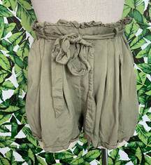 American Eagle AEO High-Rise Paperbag Shorts