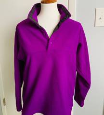 Patagonia Vintage Purple Fleece Snap-T pullover