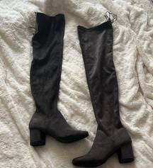 Catherine Malandrino Over the knee grey boots