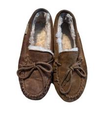 Bearpaw Fuzzy Moccasins size 8