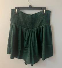 green shorts