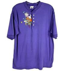 VTG The Disney Store XL Polo Shirt Aristocats Embroidered 90s Y2K Marie 720