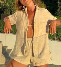 NWT  Coco Top and Coco Short set In Sand in a size Small